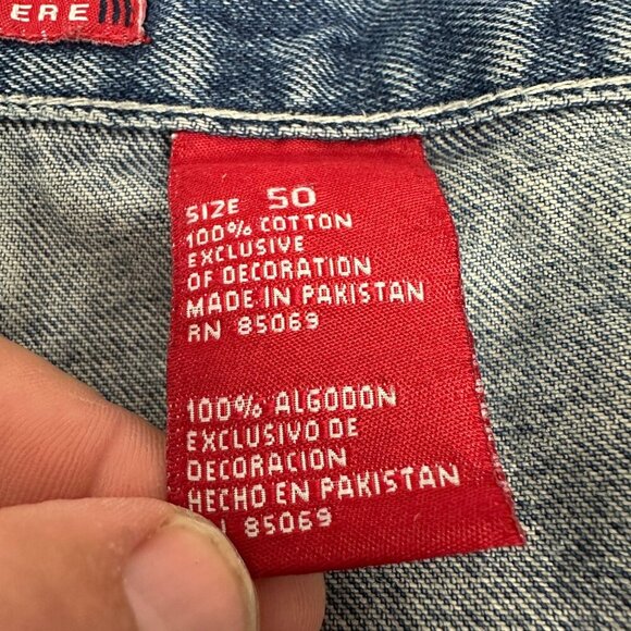 Paco Sport Mens Denim Shorts Size 50 Classic Style Made In Pakistan - Picture 2 of 8